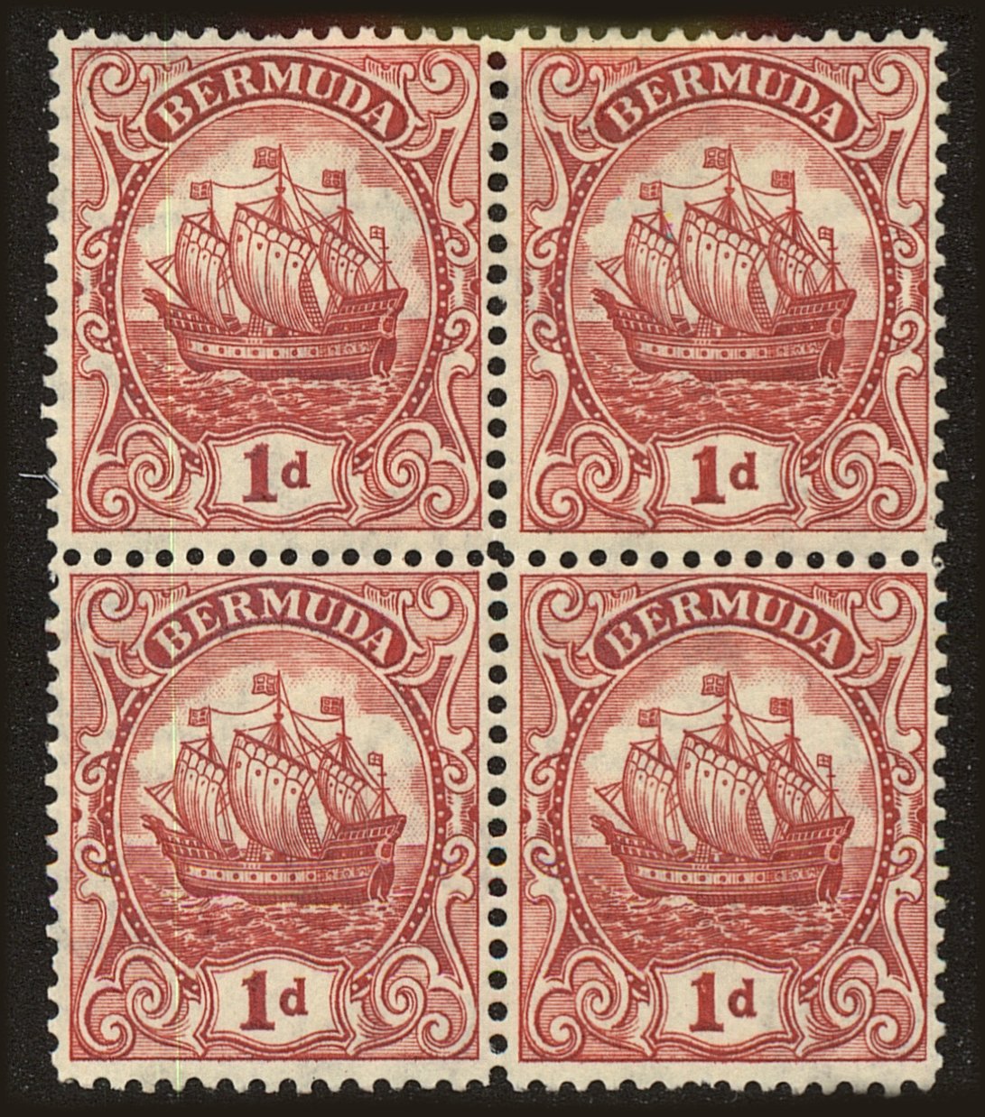 Front view of Bermuda 83 collectors stamp