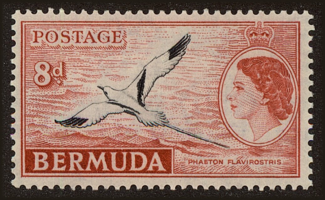 Front view of Bermuda 153 collectors stamp