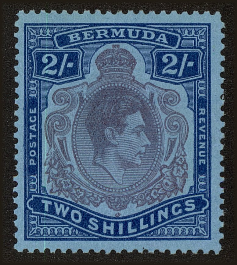 Front view of Bermuda 123a collectors stamp