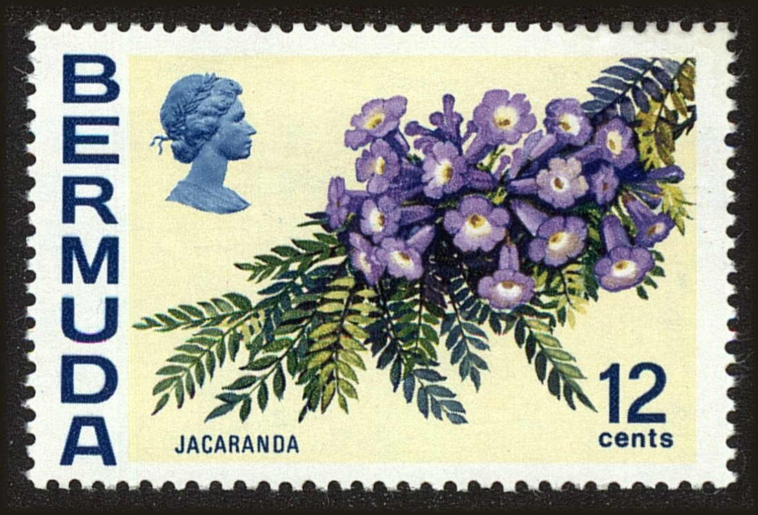 Front view of Bermuda 263 collectors stamp