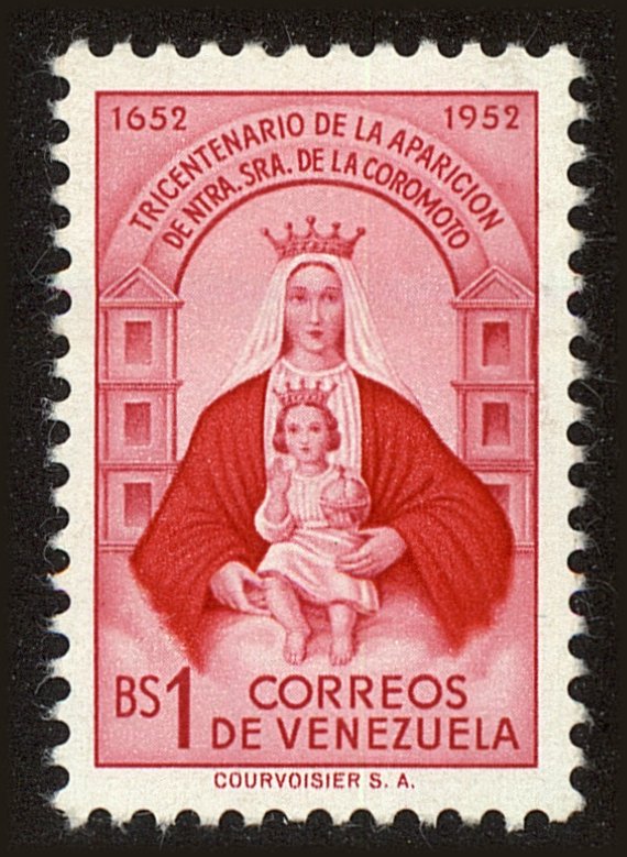 Front view of Venezuela 641 collectors stamp
