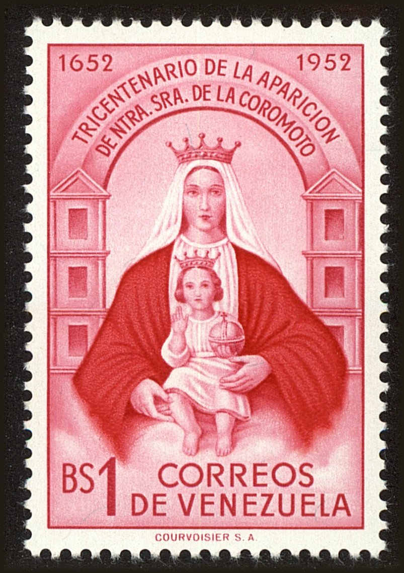 Front view of Venezuela 642 collectors stamp