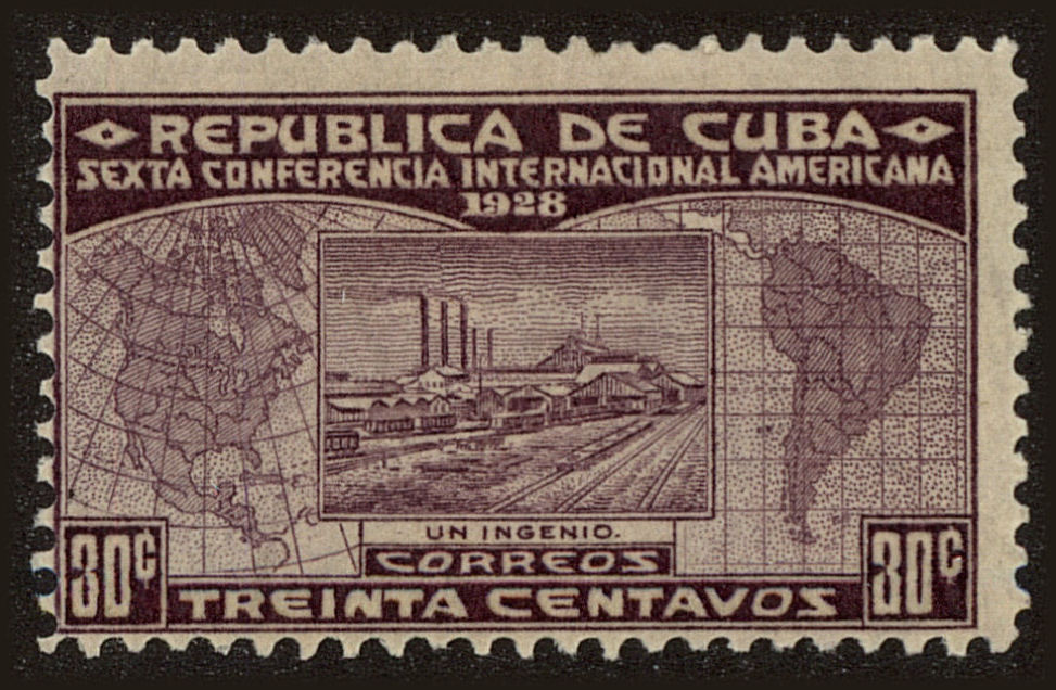Front view of Cuba (Republic) 291 collectors stamp