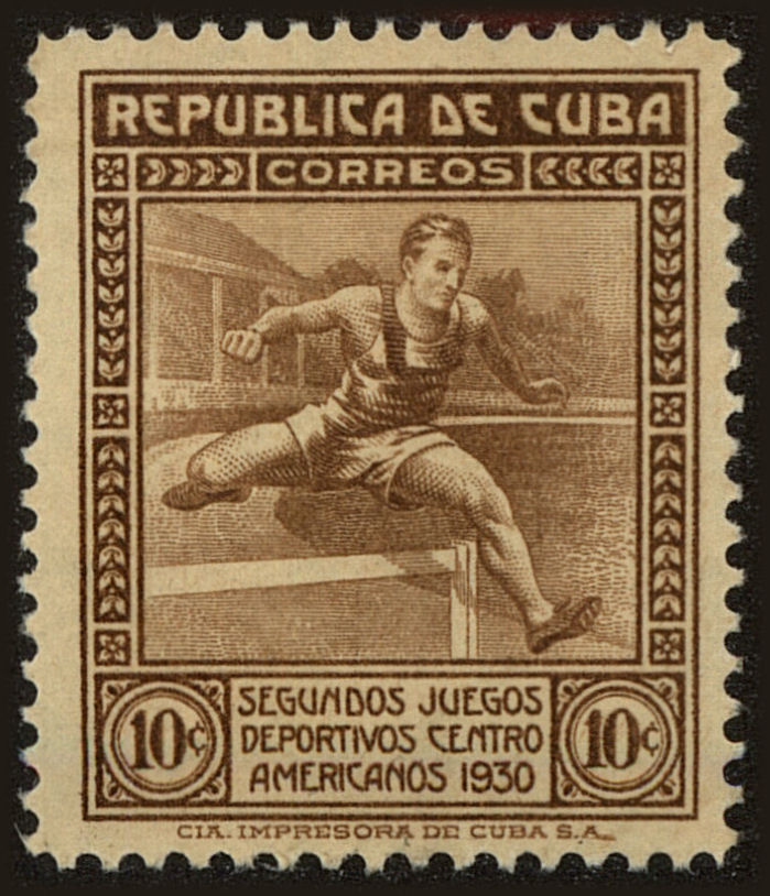 Front view of Cuba (Republic) 302 collectors stamp