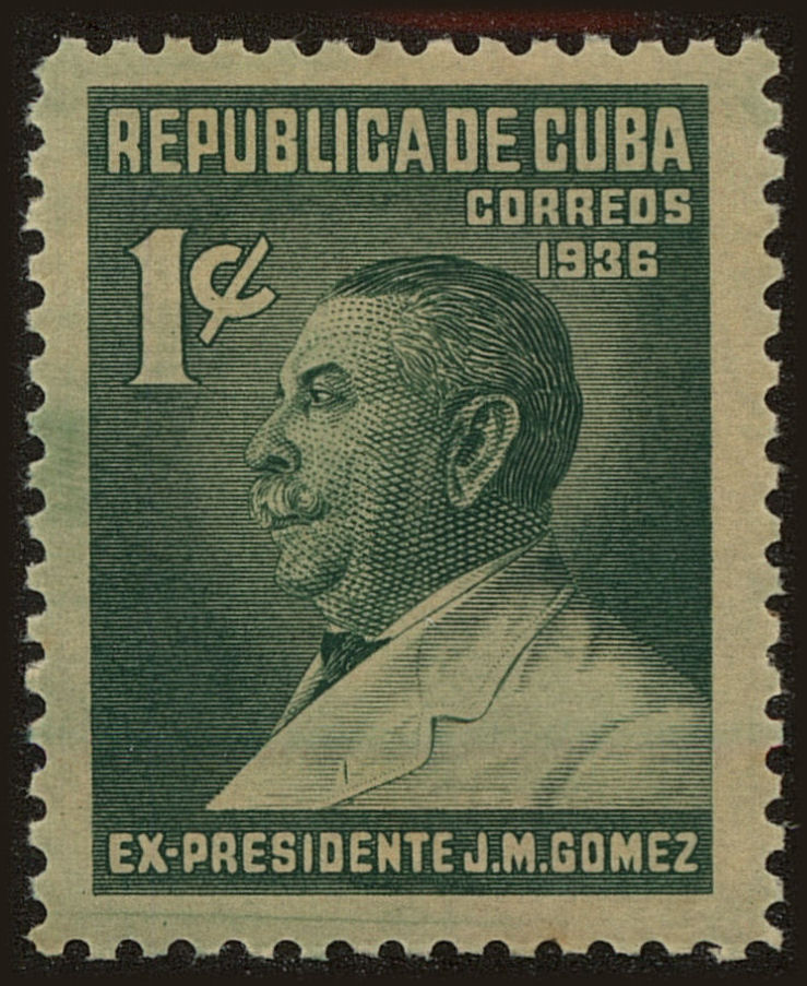 Front view of Cuba (Republic) 322 collectors stamp