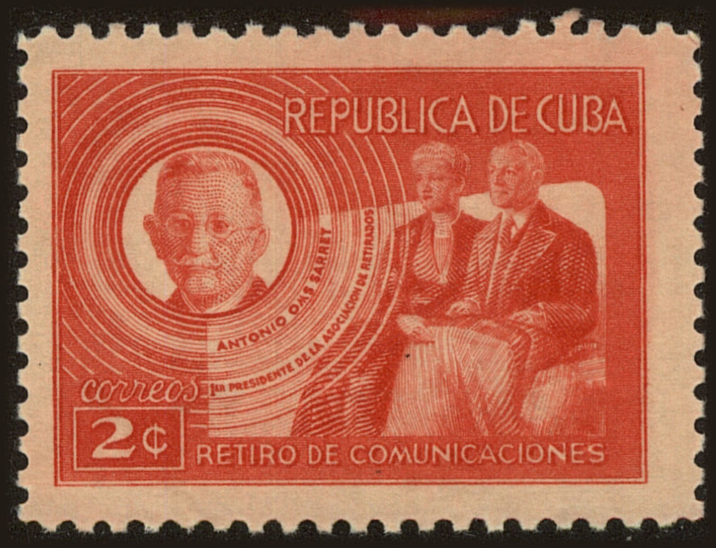 Front view of Cuba (Republic) 408 collectors stamp