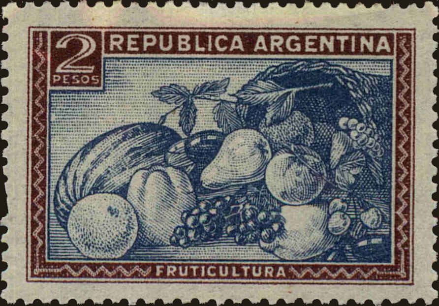 Front view of Argentina 537 collectors stamp