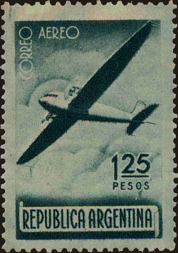 Front view of Argentina C41 collectors stamp