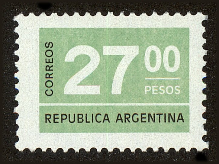 Front view of Argentina 1119 collectors stamp
