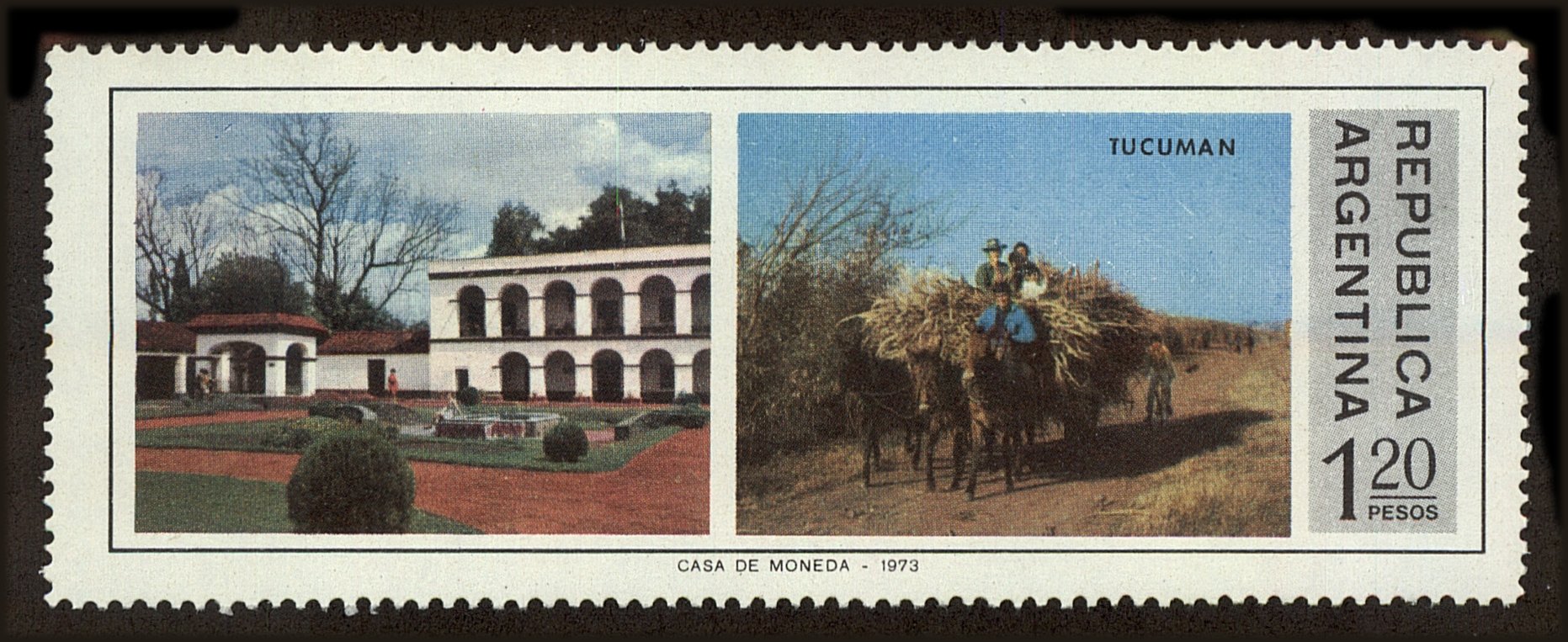 Front view of Argentina 1062 collectors stamp