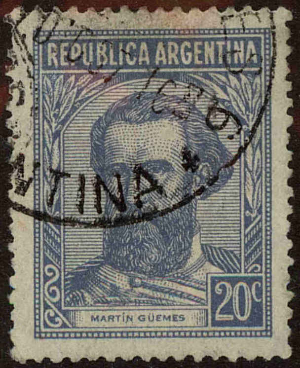 Front view of Argentina 439 collectors stamp