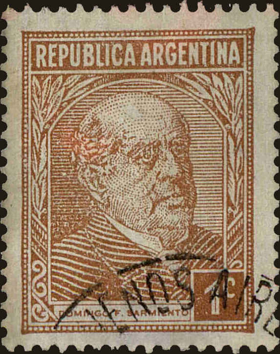 Front view of Argentina 486 collectors stamp