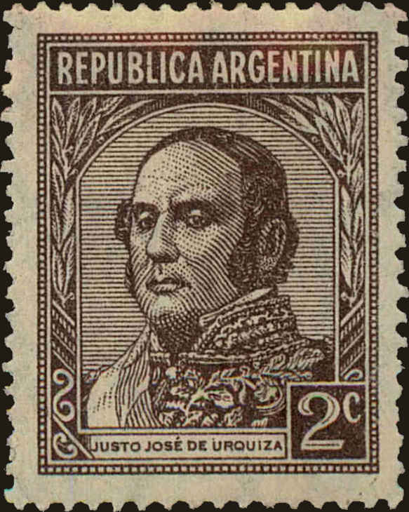 Front view of Argentina 487 collectors stamp