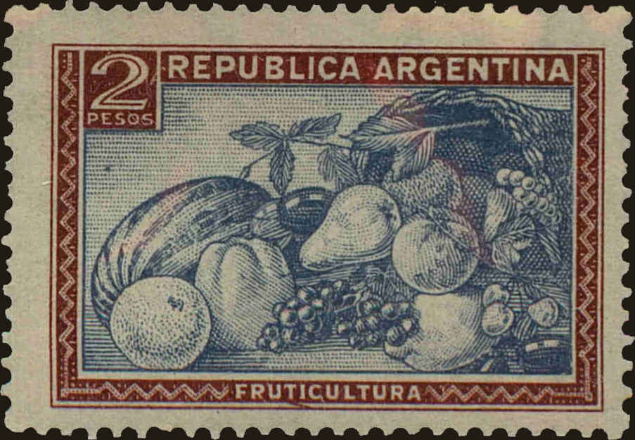 Front view of Argentina 537 collectors stamp