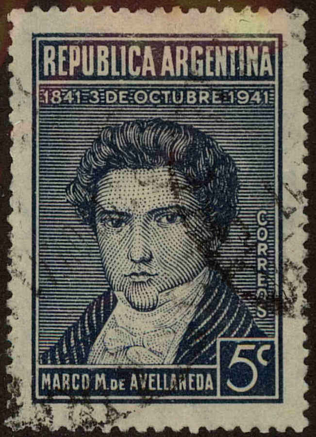 Front view of Argentina 476 collectors stamp
