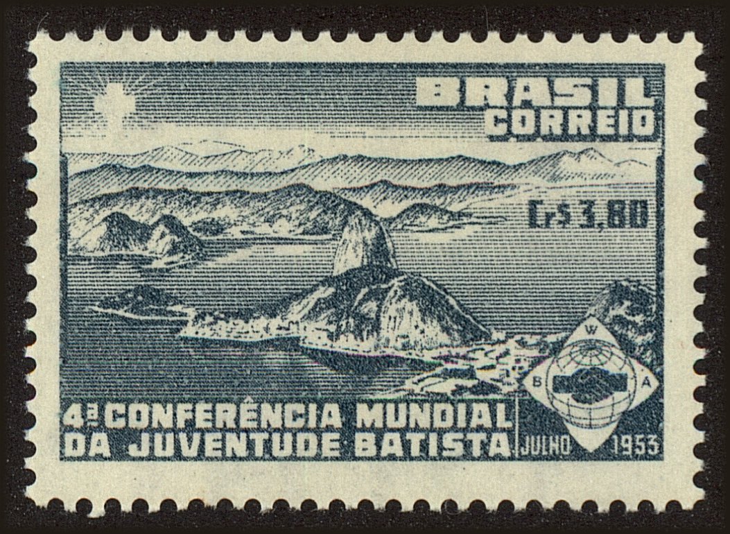 Front view of Brazil 745 collectors stamp