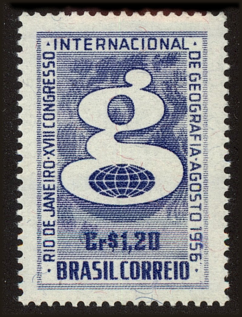 Front view of Brazil 834 collectors stamp