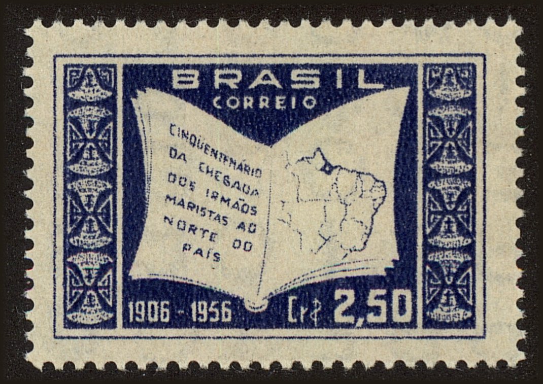 Front view of Brazil 838 collectors stamp