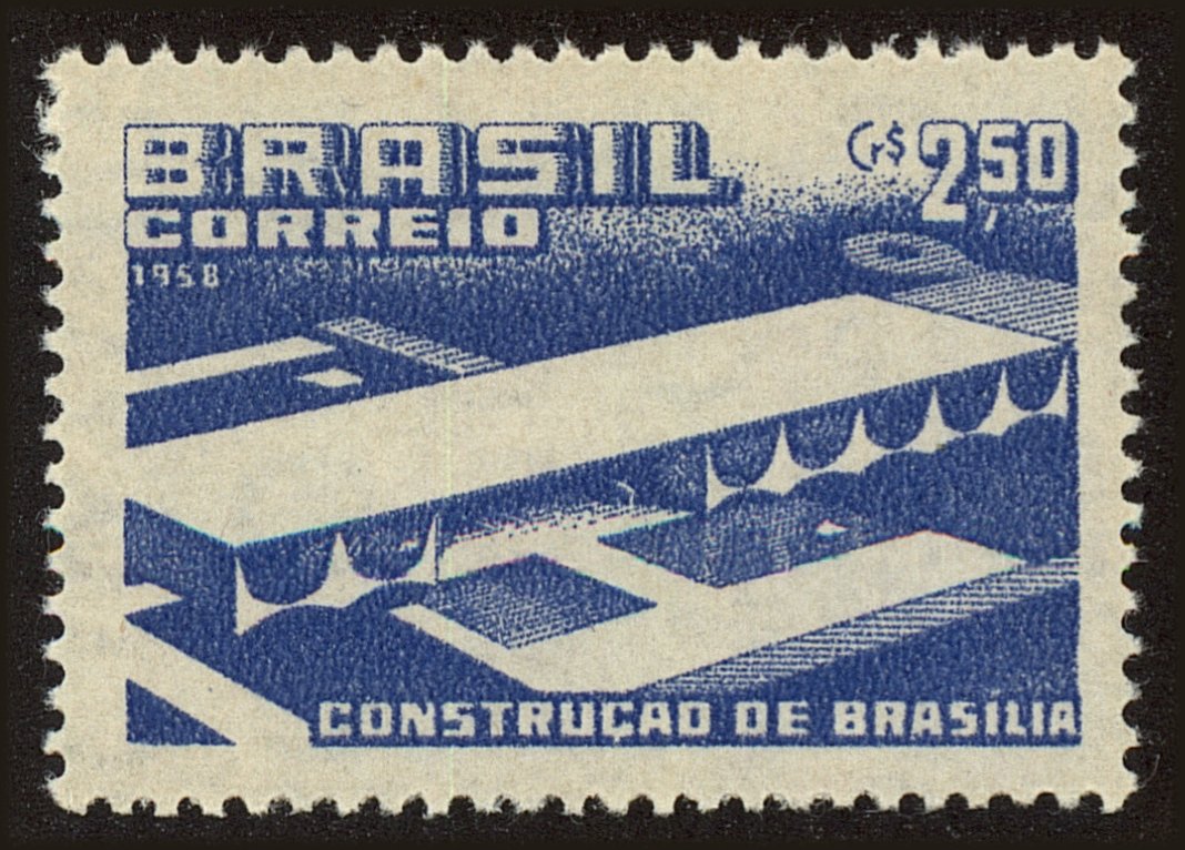 Front view of Brazil 876 collectors stamp