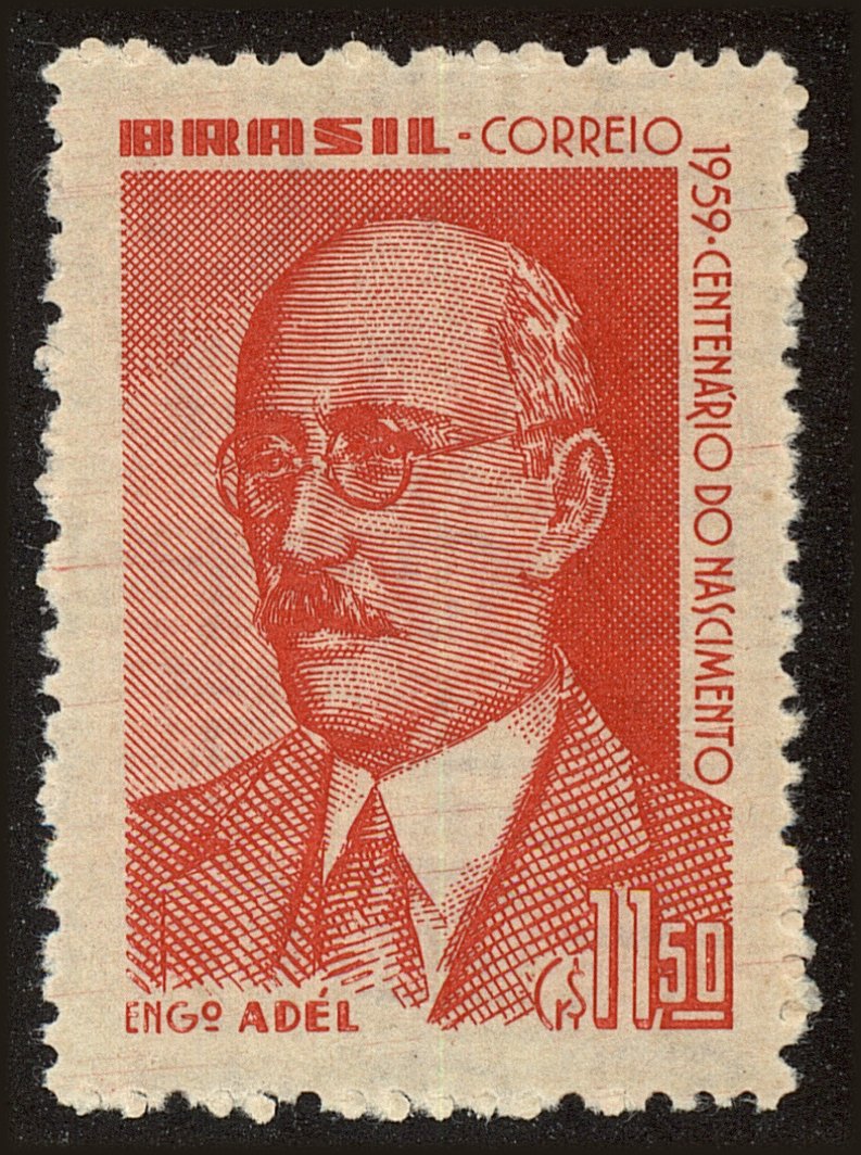 Front view of Brazil 906 collectors stamp