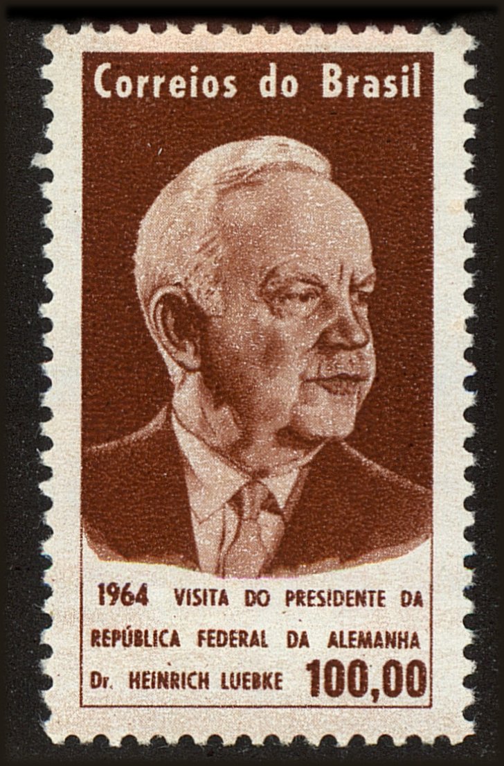 Front view of Brazil 979 collectors stamp