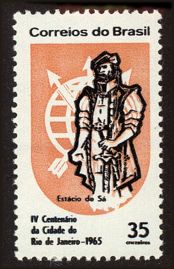 Front view of Brazil 995 collectors stamp