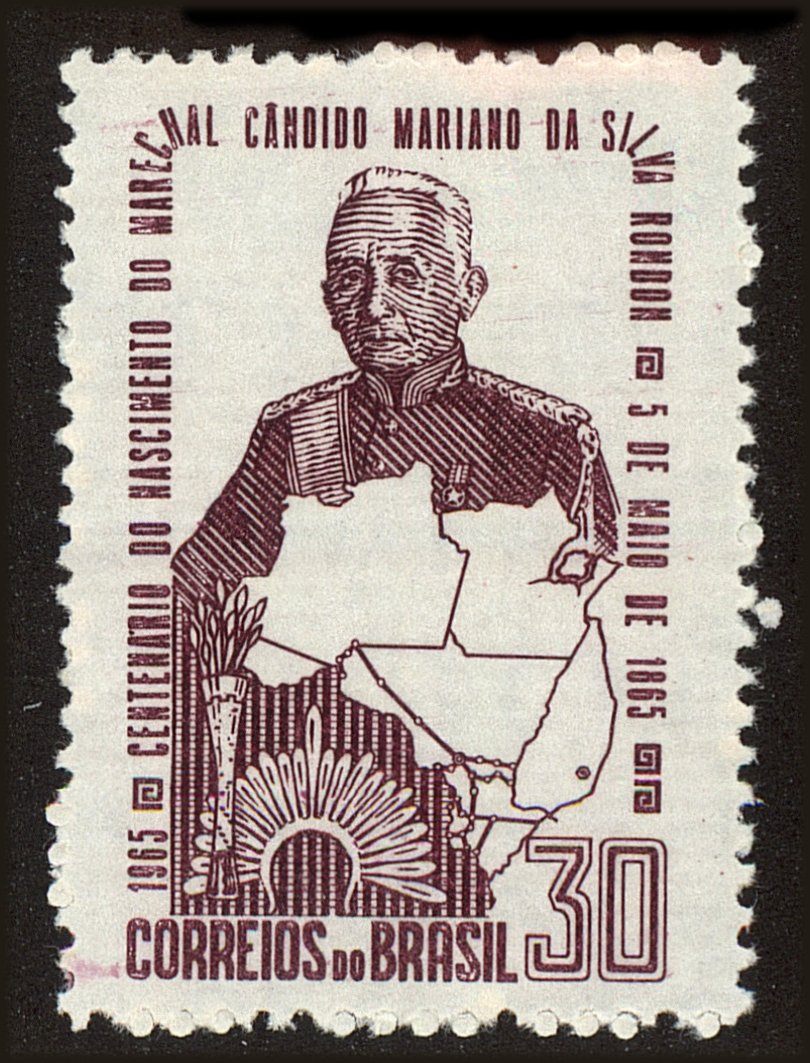 Front view of Brazil 999 collectors stamp