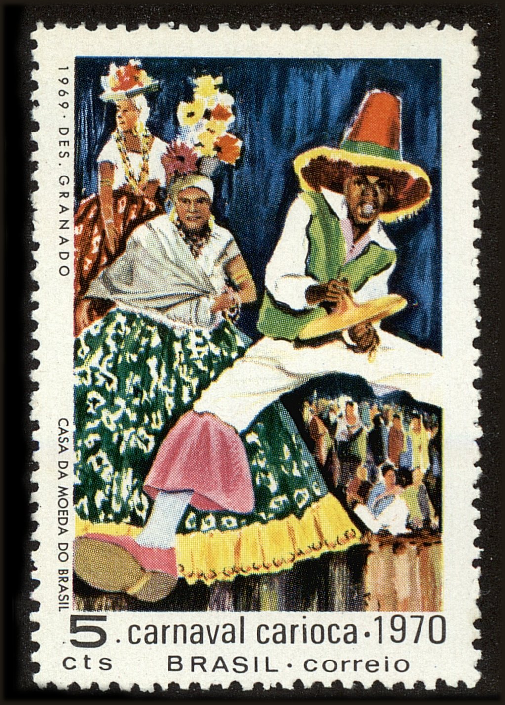 Front view of Brazil 1150 collectors stamp