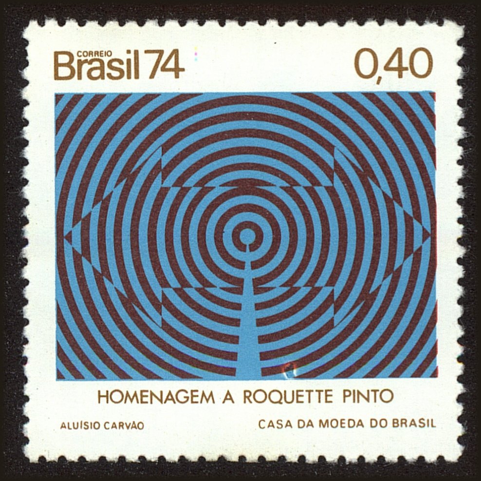 Front view of Brazil 1339 collectors stamp