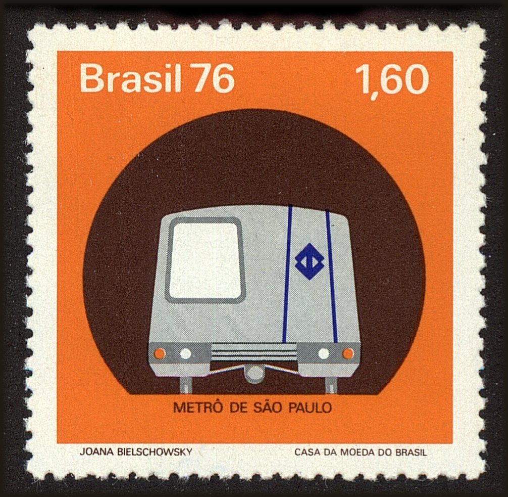 Front view of Brazil 1476 collectors stamp
