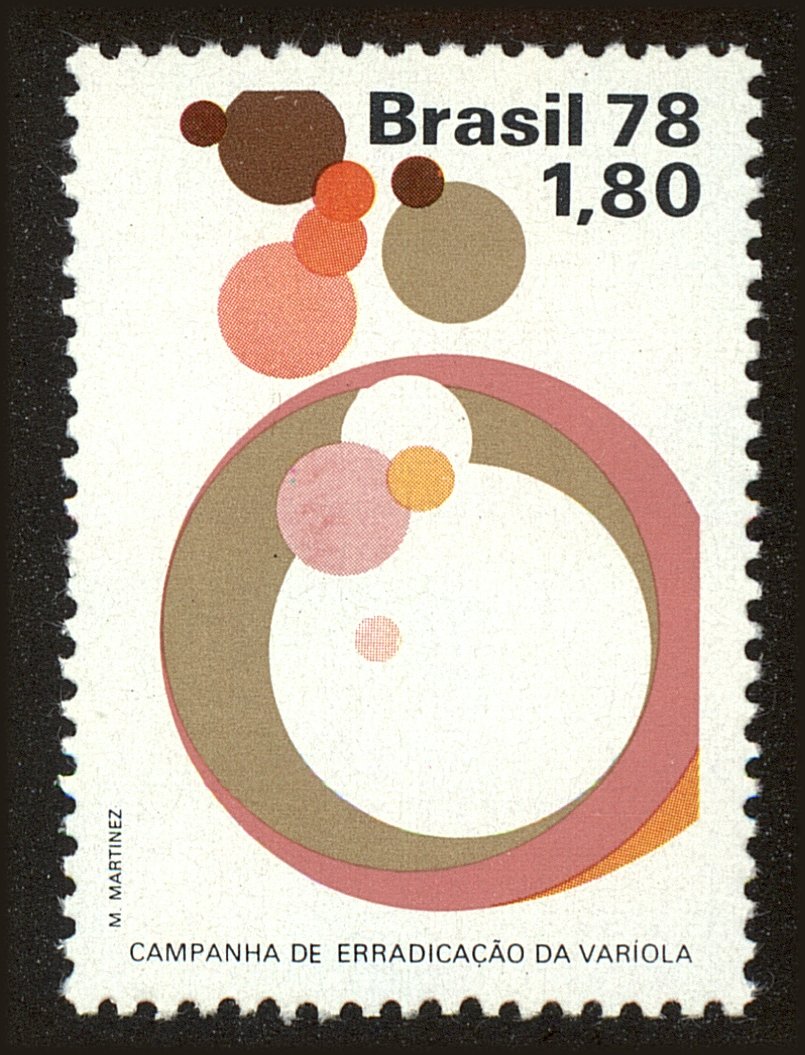 Front view of Brazil 1565 collectors stamp