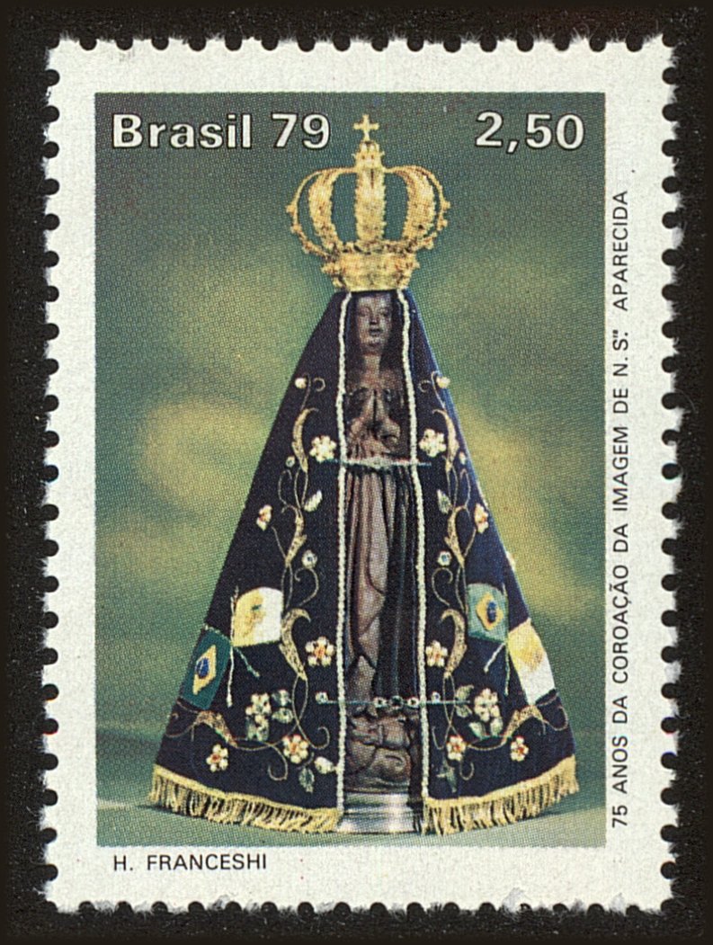 Front view of Brazil 1626 collectors stamp
