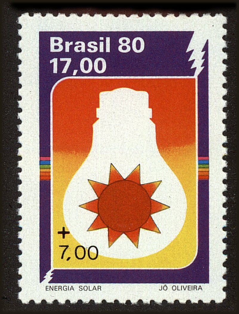 Front view of Brazil 1681 collectors stamp
