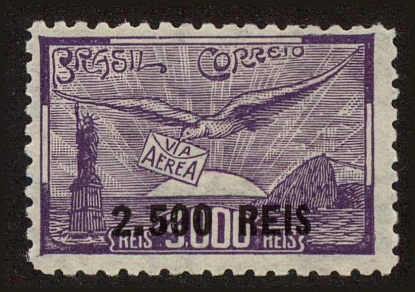 Front view of Brazil C28 collectors stamp