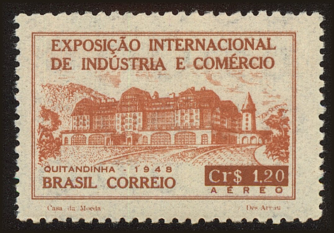 Front view of Brazil C68 collectors stamp