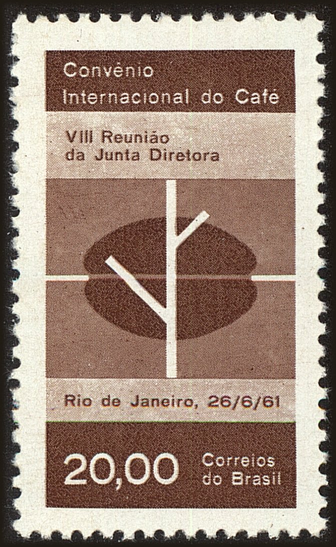 Front view of Brazil 925 collectors stamp
