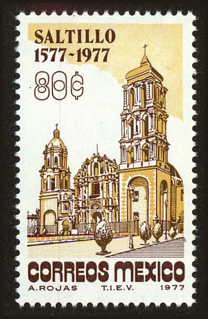 Front view of Mexico 1154 collectors stamp