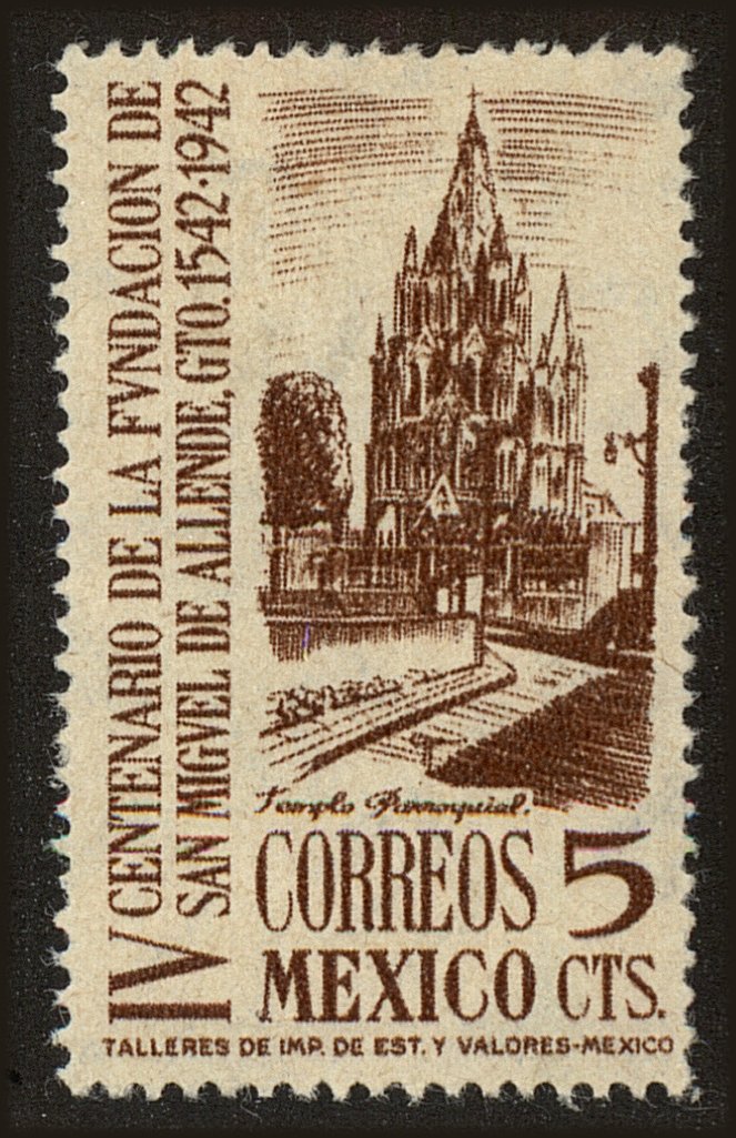Front view of Mexico 782 collectors stamp