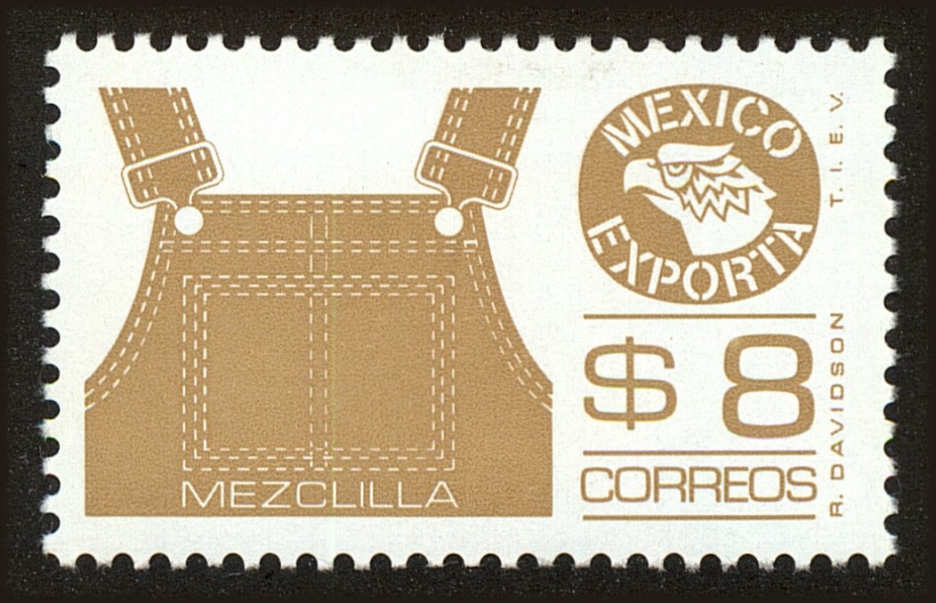 Front view of Mexico 1123 collectors stamp
