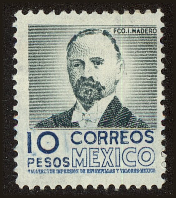 Front view of Mexico 884 collectors stamp