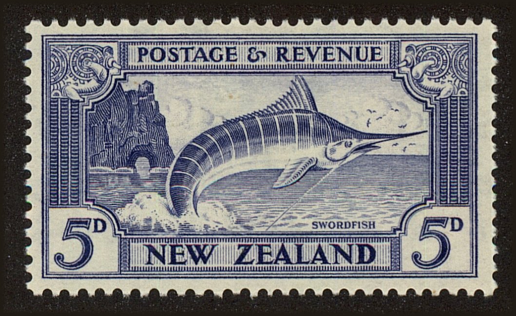 Front view of New Zealand 192 collectors stamp