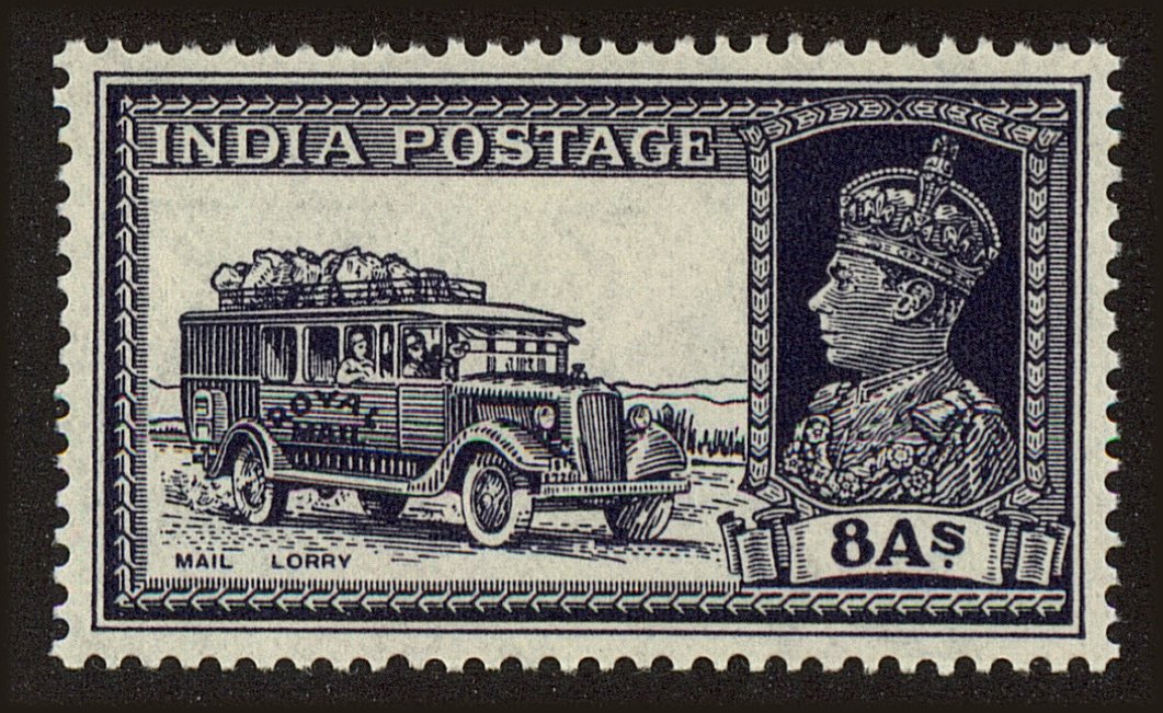 Front view of India 160 collectors stamp
