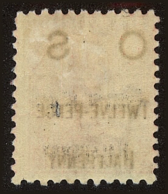 Back view of New South Wales OScott #37 stamp