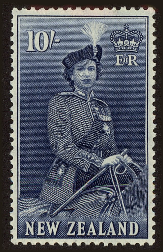Front view of New Zealand 301 collectors stamp