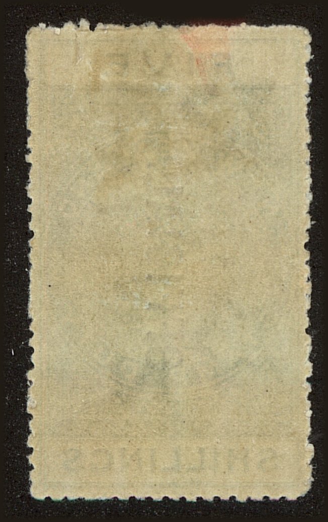 Back view of New Zealand OScott #39 stamp