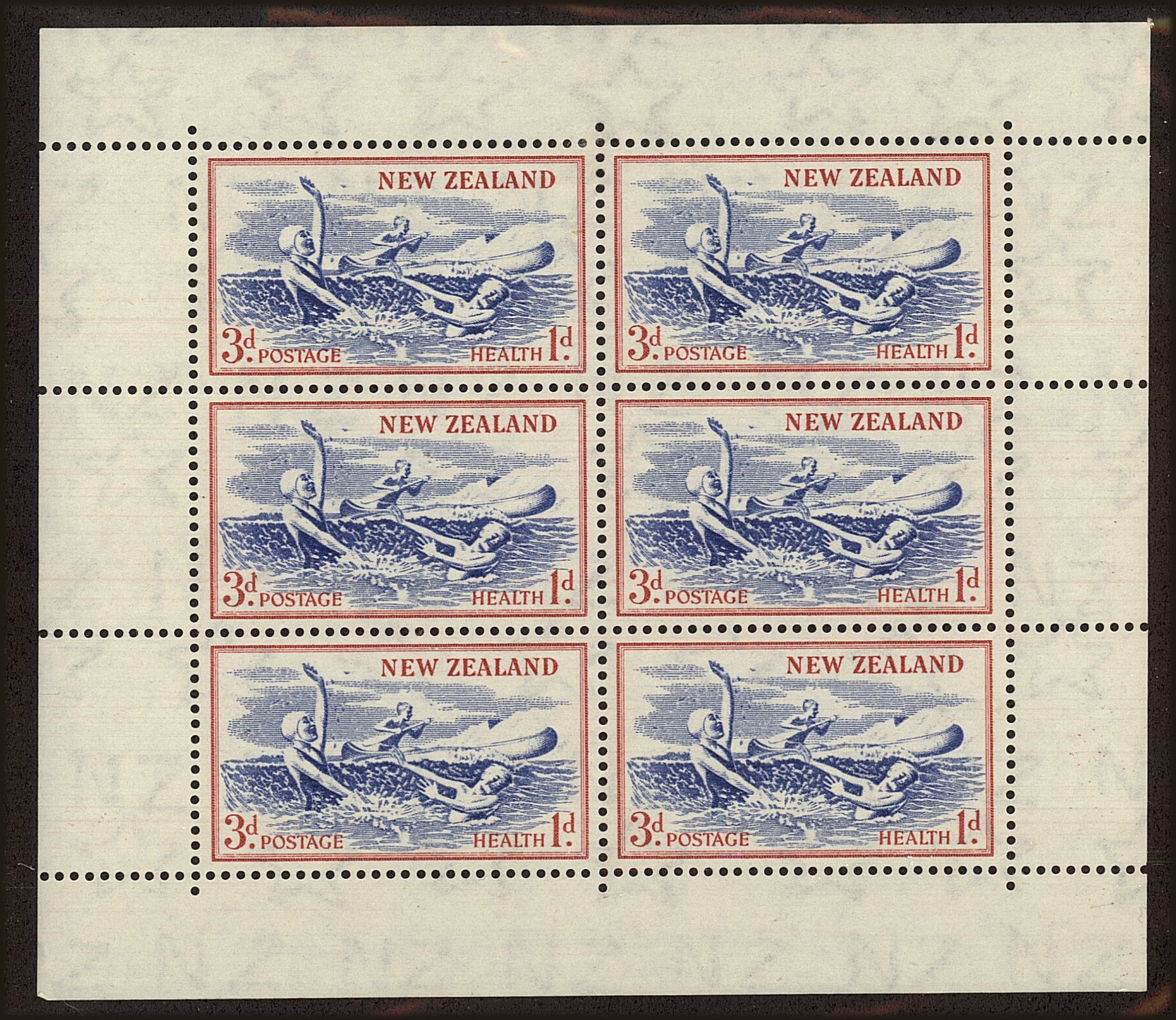 Front view of New Zealand B53a collectors stamp