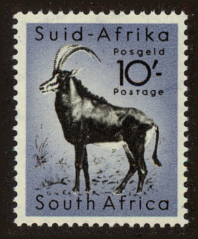 Front view of South Africa 213 collectors stamp