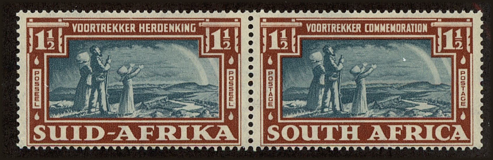 Front view of South Africa 80 collectors stamp