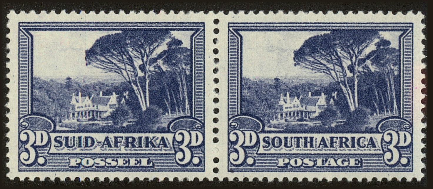 Front view of South Africa 57c collectors stamp