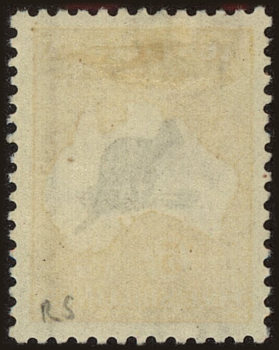 Back view of Australia Scott #12 stamp
